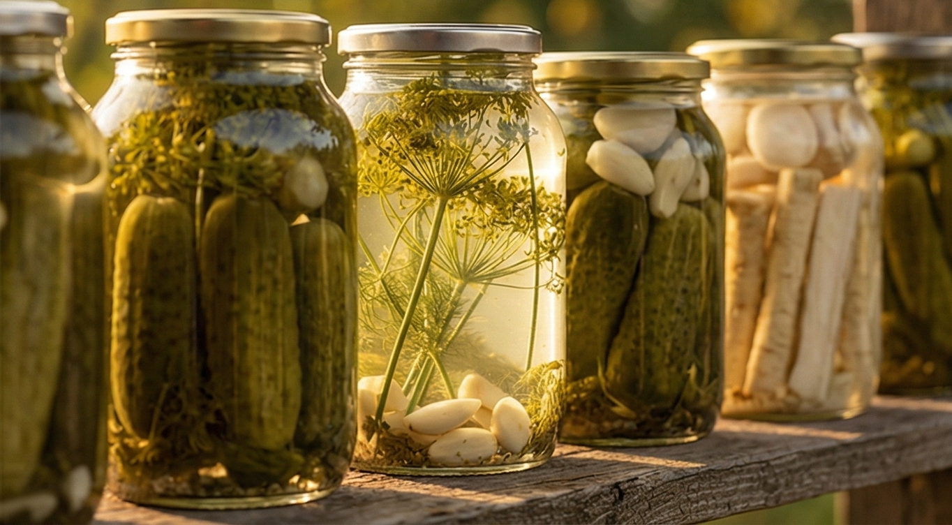 Słoiki z przetworami